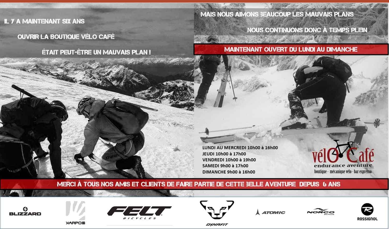 Vélo Café ouvert 7 jours sur 7