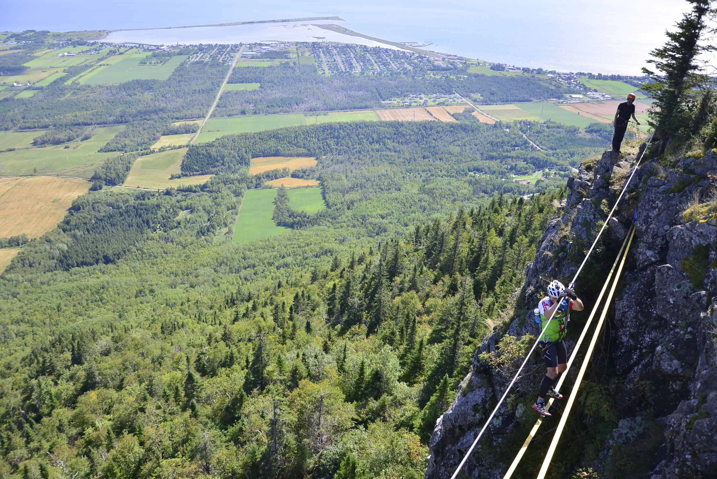 Cadrage en falaise extrême